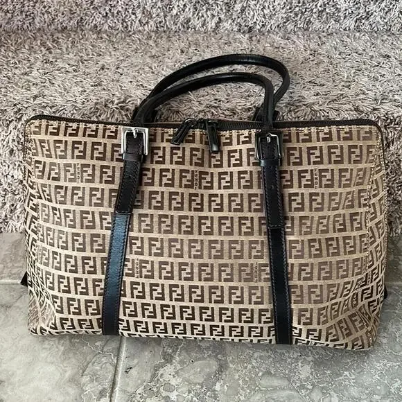 Fendi Zucchino Canvas tote bag Excellent - Picture 3 of 15